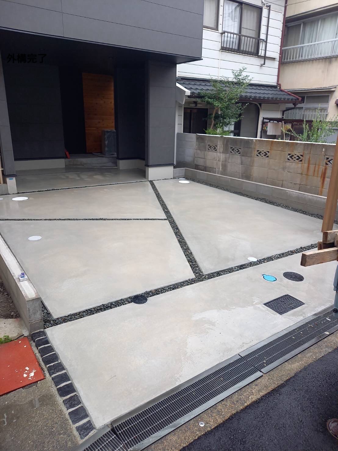 No.143 新築外構工事 オープン外構 シンプルモダン 画像