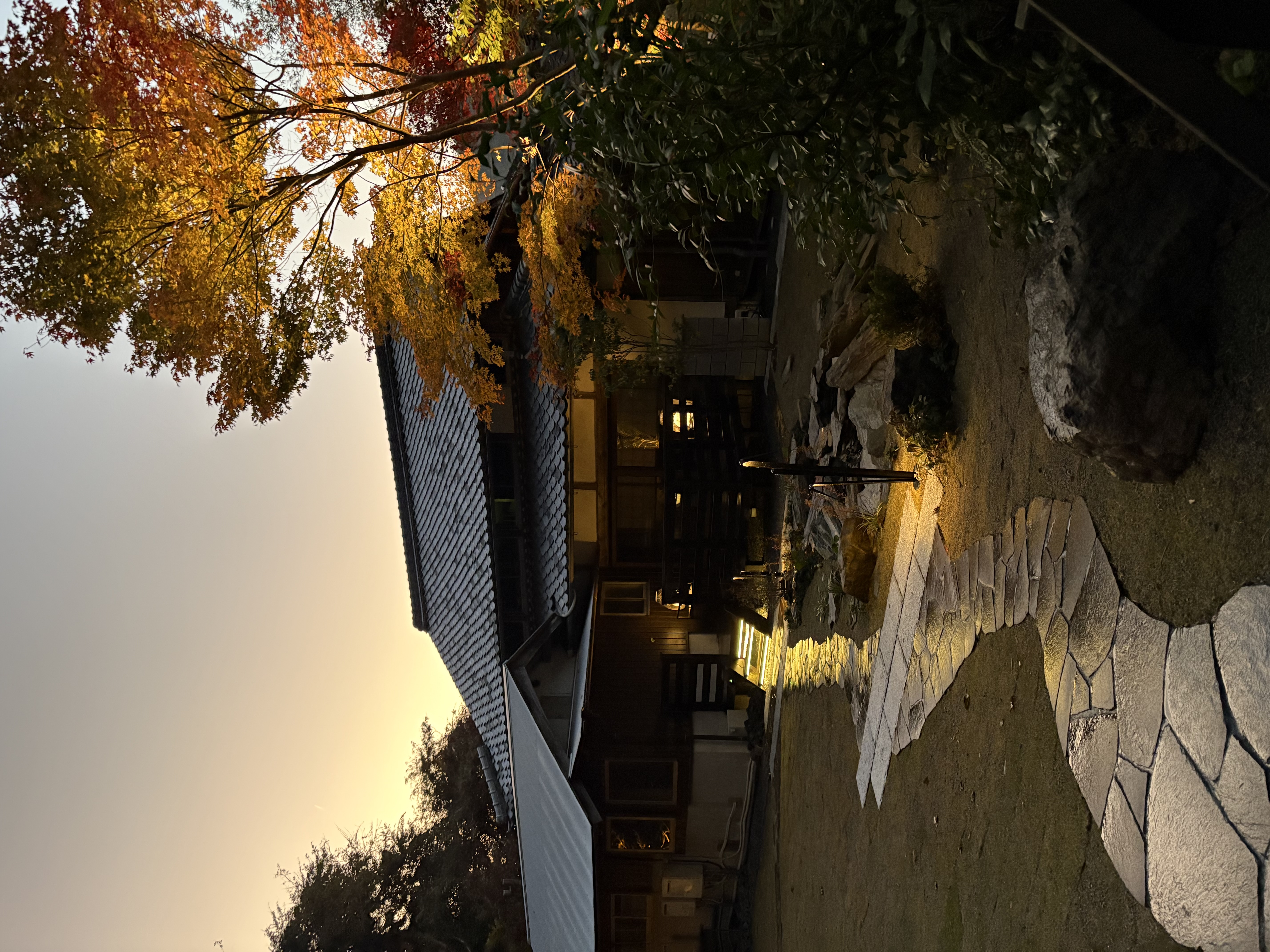 古民家旅館のお庭造園工事 画像