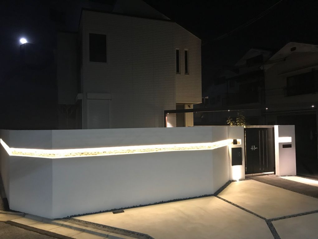 No.13 新築工事　シンプルモダン外構＆ライティング 画像