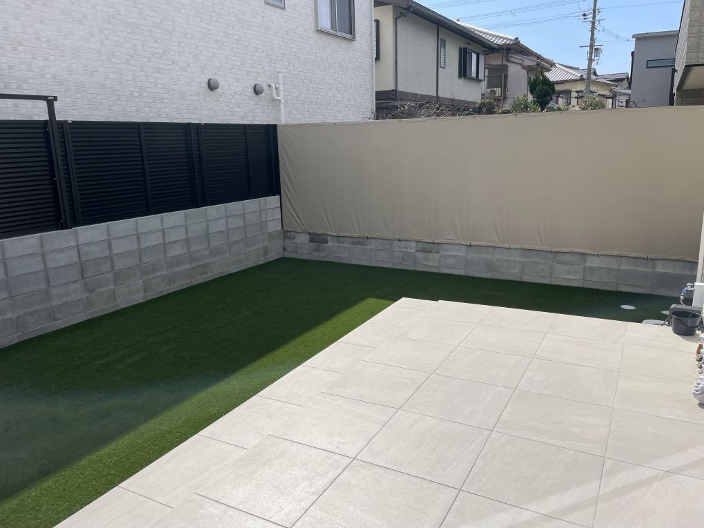 No.127 リフォーム工事　目隠しシェード工事及びガレージ防塵塗装 画像