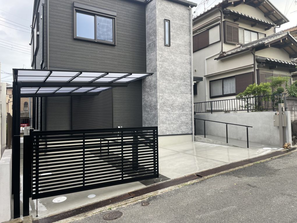 No.130 新築外構工事　シンプルモダン　オープン外構 画像