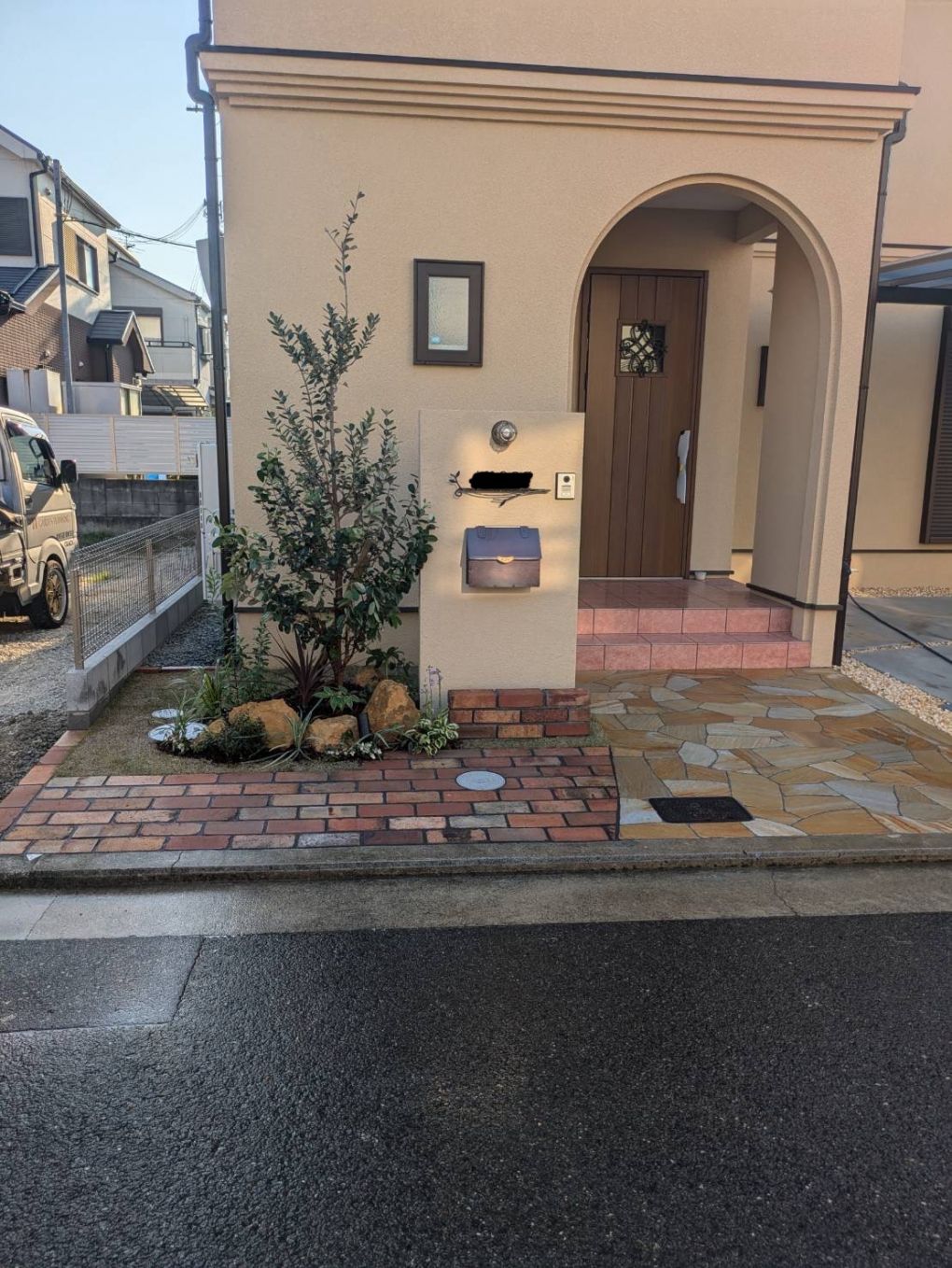 No.131 新築外構工事　ナチュラルモダン　オープン外構 画像