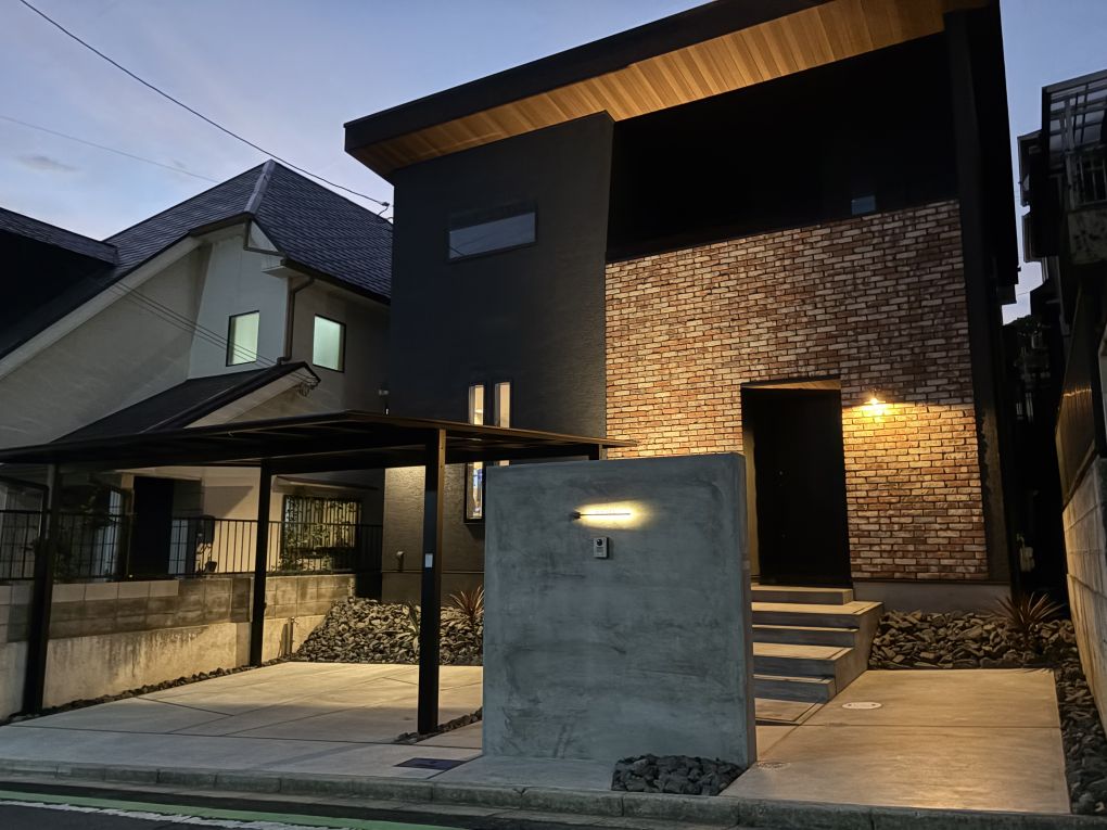 No.140 新築外構工事　オープン外構　アメリカンヴィンテージスタイル 画像