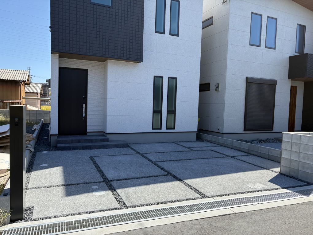 No.145 新築外構工事　オープン外構　シンプルモダン 画像