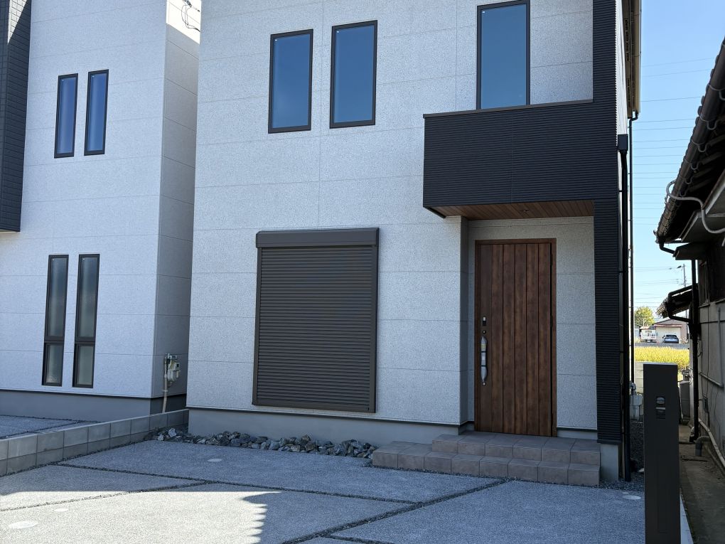 No.146 新築外構工事　シンプルモダン　オープン外構 画像