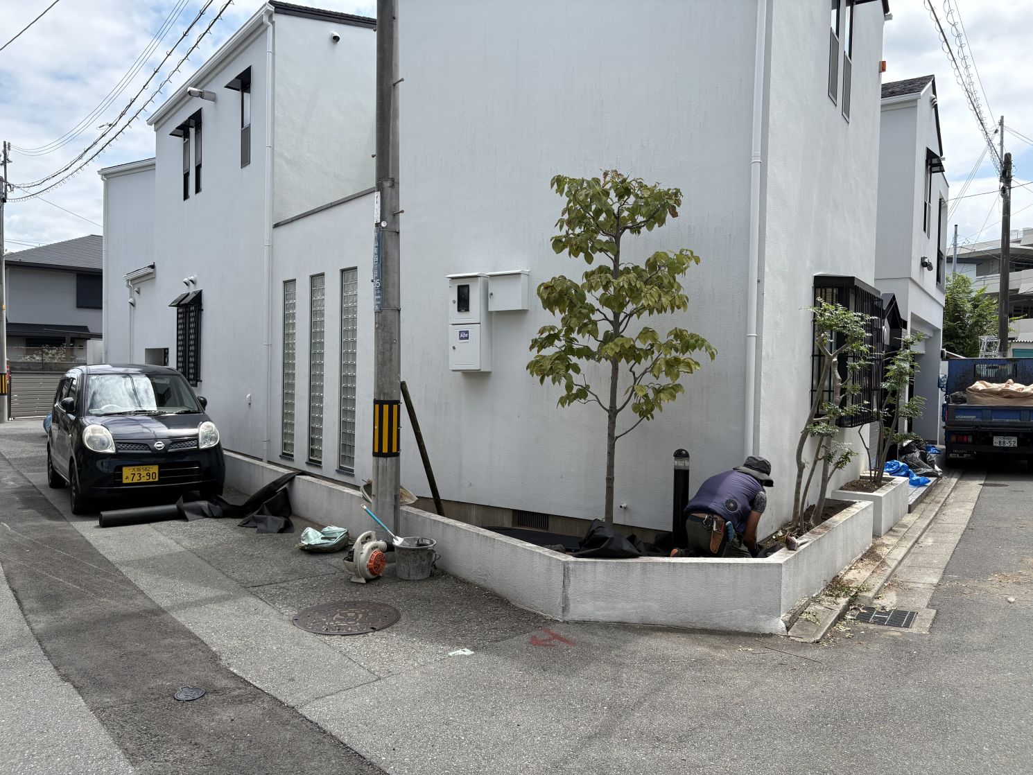 生垣からロックガーデンへ 画像