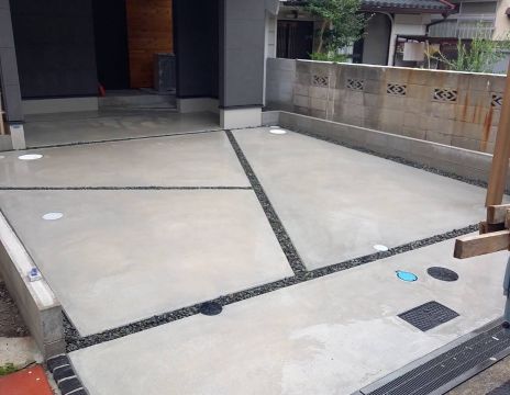 No.143 新築外構工事　オープン外構　シンプルモダン アイキャッチ画像