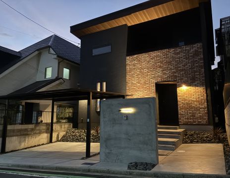 No.140 新築外構工事　オープン外構　アメリカンヴィンテージスタイル アイキャッチ画像