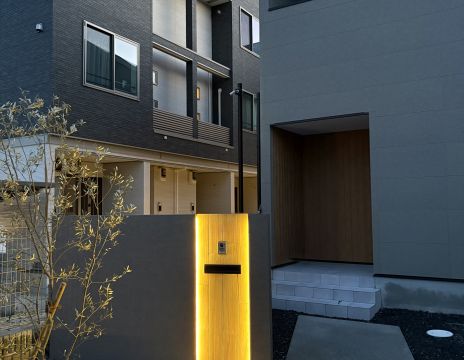 No．148 新築外構工事　シンプルモダン　オープン外構 アイキャッチ画像